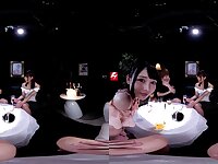 Sultry asian babes VR breathtaking porn story