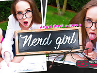 Angel Rush  Steve Q in Nerd girl - VirtualRealPorn