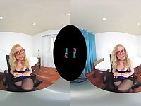 VRHUSH Sex lessons and JOI with mature Nina Hartley