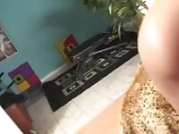 Misty Stone Plays With Schlong Until It Cums on her A-Hole